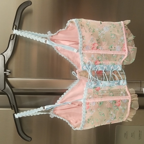 💕FOR LOVE AND LEMONS💕 Swaying Rose Bustier ~ Large L NWT - Picture 14 of 16